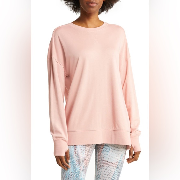 Sweaty Betty | Tops | Sweaty Betty After Class Sweatshirt Pale Pink M |  Poshmark